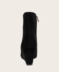 GENTLE SOULS - Nash Suede Side Zip Wedge Bootie><noscript><img width=