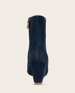 GENTLE SOULS - Nash Suede Side Zip Wedge Bootie><noscript><img width=