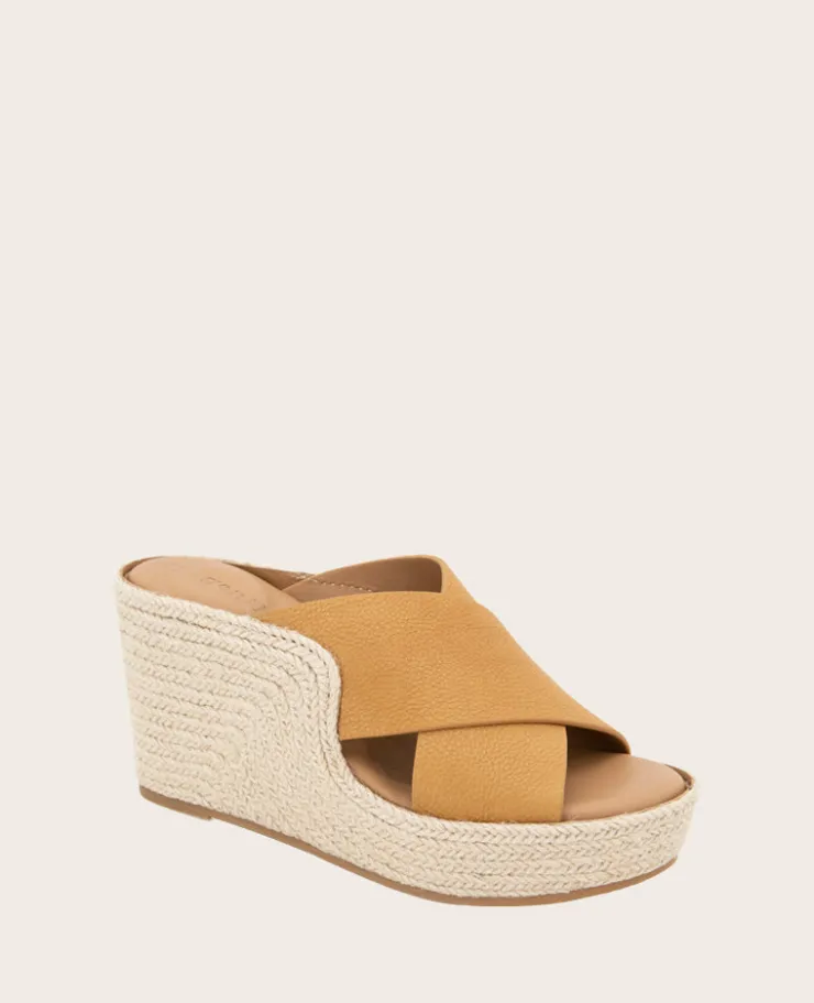 GENTLE SOULS - Porto Leather X Band Espadrille Wedge>Kenneth Cole Hot