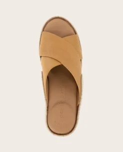 GENTLE SOULS - Porto Leather X Band Espadrille Wedge><noscript><img width=