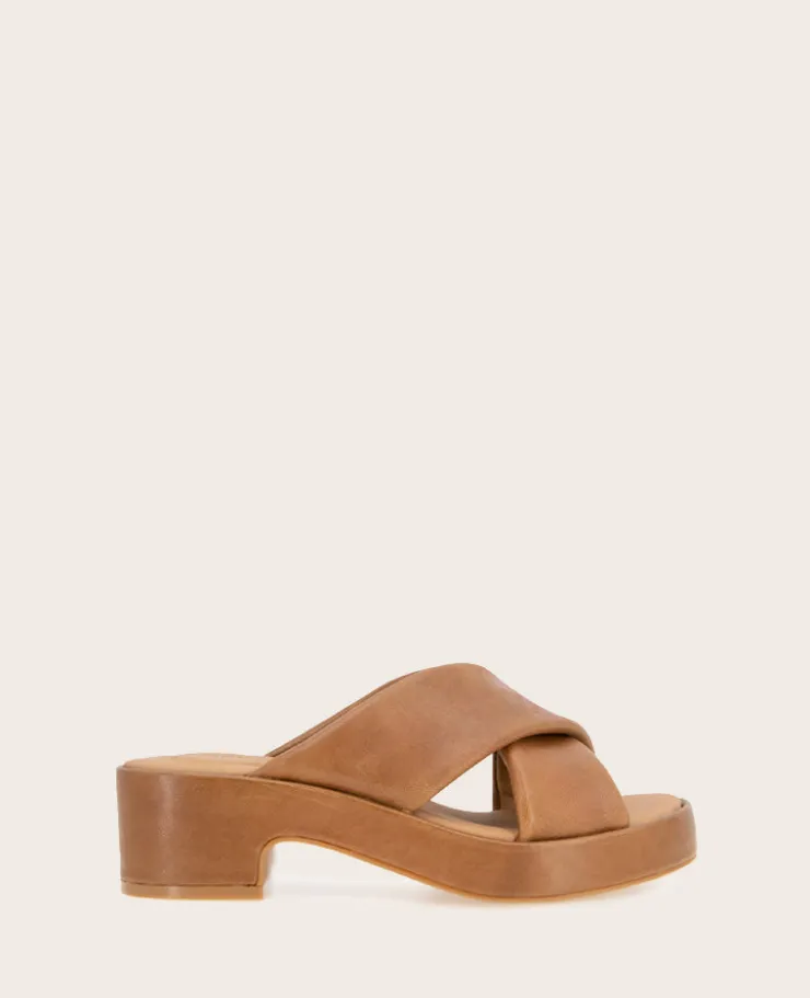 GENTLE SOULS - River Leather X Band Platform Sandal>Kenneth Cole New