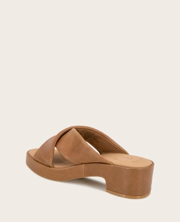 GENTLE SOULS - River Leather X Band Platform Sandal>Kenneth Cole New