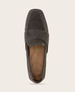 GENTLE SOULS - Sandra Suede Braid Detail Loafer><noscript><img width=