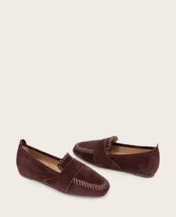 GENTLE SOULS - Sandra Suede Braid Detail Loafer><noscript><img width=