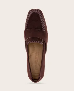 GENTLE SOULS - Sandra Suede Braid Detail Loafer><noscript><img width=