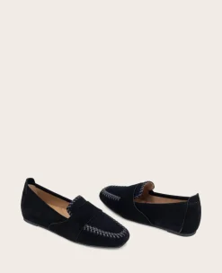 GENTLE SOULS - Sandra Suede Braid Detail Loafer><noscript><img width=