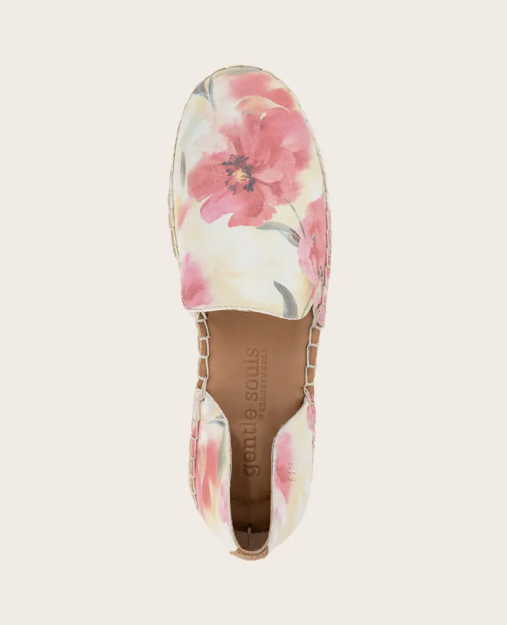 GENTLE SOULS - Seville Suede Floral Espadrille>Kenneth Cole