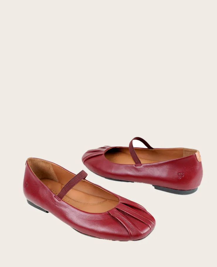 GENTLE SOULS - Walden Leather Pleated Toe Mary Jane Flat>Kenneth Cole Outlet