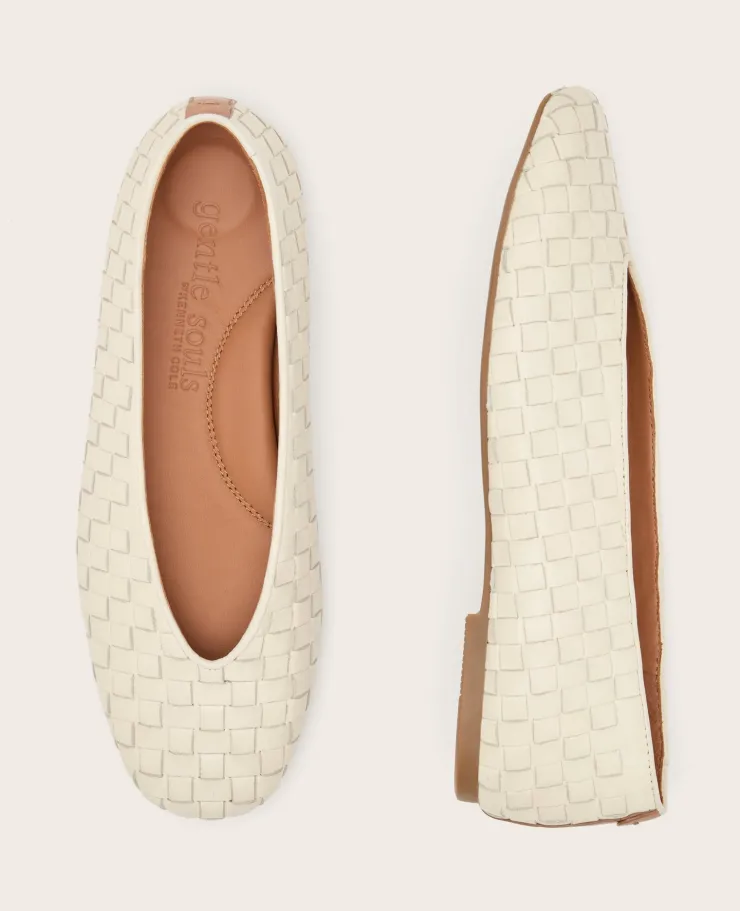GENTLE SOULS - Willow Woven Leather Flat>Kenneth Cole Clearance