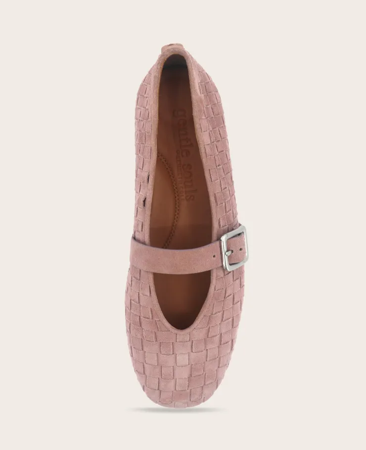 GENTLE SOULS - Winifred Suede Woven Mary Jane Flat>Kenneth Cole Online