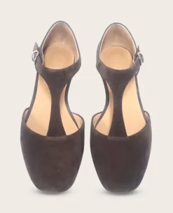 GENTLE SOULS - Wyatt Suede T-Strap Flat><noscript><img width=