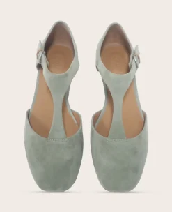 GENTLE SOULS - Wyatt Suede T-Strap Flat><noscript><img width=