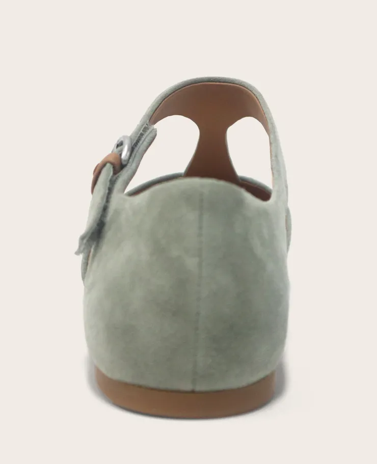 GENTLE SOULS - Wyatt Suede T-Strap Flat>Kenneth Cole Online