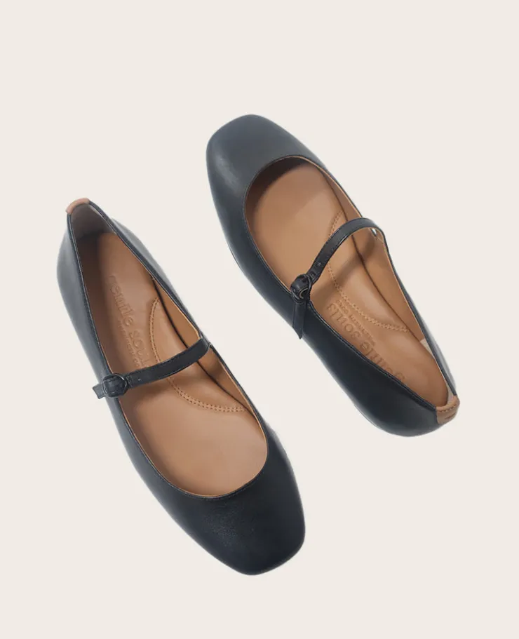 GENTLE SOULS - Wynona Leather Mary Jane Ballet Flat>Kenneth Cole