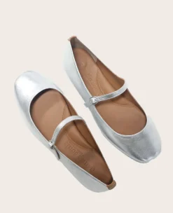 GENTLE SOULS - Wynona Metallic Mary Jane Ballet Flat><noscript><img width=