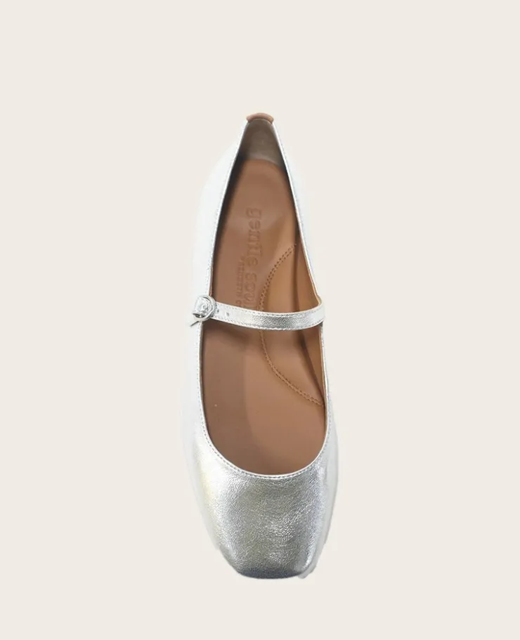 GENTLE SOULS - Wynona Metallic Mary Jane Ballet Flat>Kenneth Cole Discount