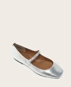 GENTLE SOULS - Wynona Metallic Mary Jane Ballet Flat><noscript><img width=