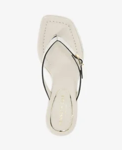 Gillie Embossed Croco Kitten Heel Buckle Sandal><noscript><img width=