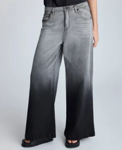 Gradient Dye Wide Leg Denim Jean><noscript><img width=