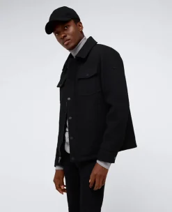 Heavyweight Twill Trucker Jacket><noscript><img width=
