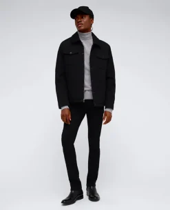 Heavyweight Twill Trucker Jacket><noscript><img width=