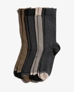 Herringbone Dress Crew Socks 4-Pack>Kenneth Cole Best