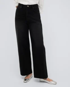 High Rise Barrel Leg Denim Jean><noscript><img width=