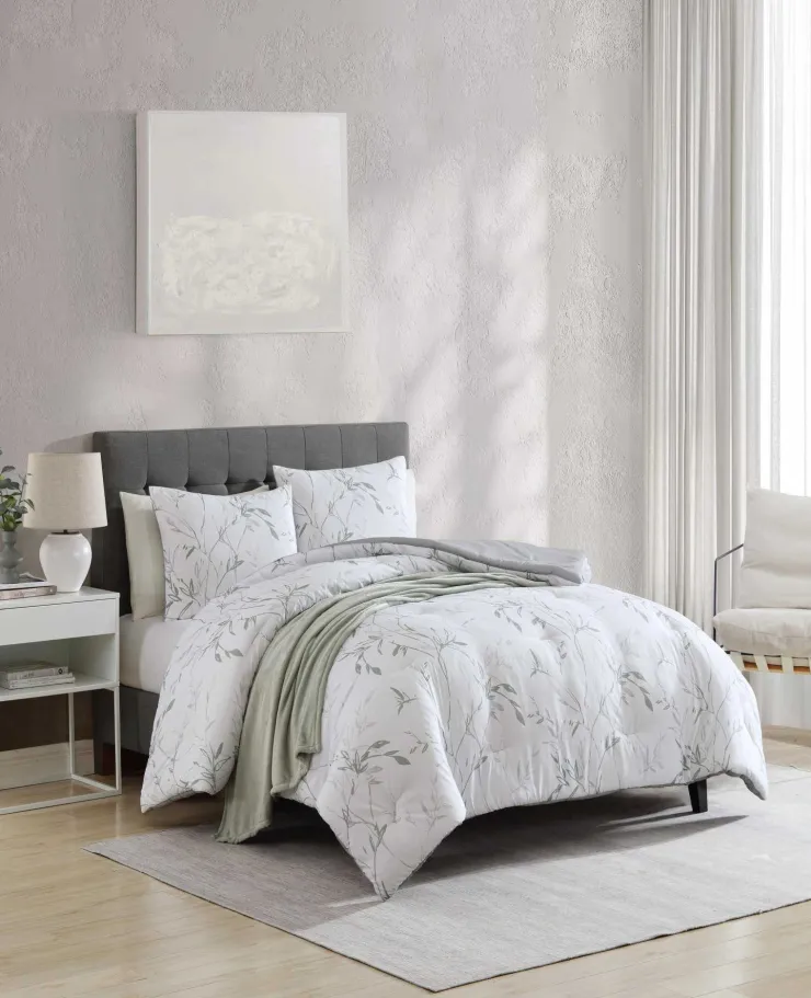 Ink Wash Vine Comforter + Sham Set>Kenneth Cole Clearance