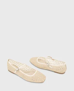 Jasper Mesh Micro Stud Ballet Flat><noscript><img width=