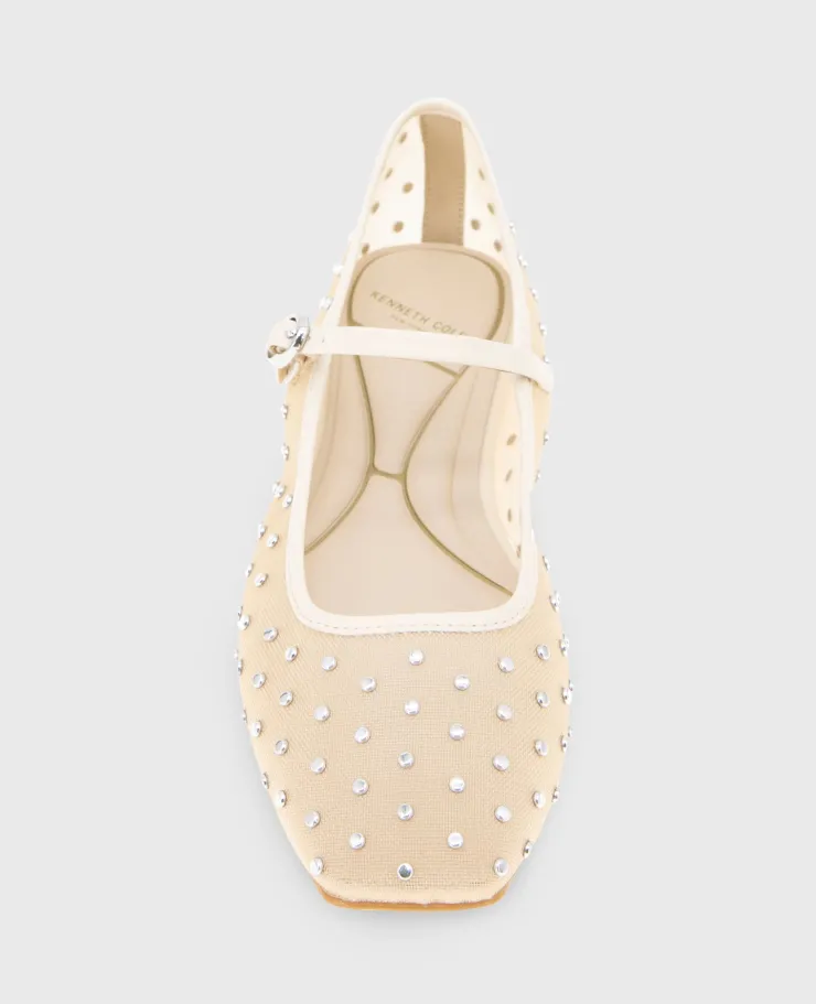 Jasper Mesh Micro Stud Ballet Flat>Kenneth Cole New