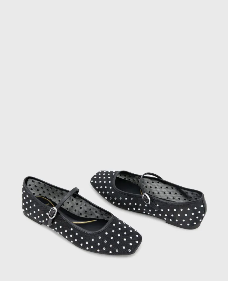 Jasper Mesh Micro Stud Ballet Flat>Kenneth Cole
