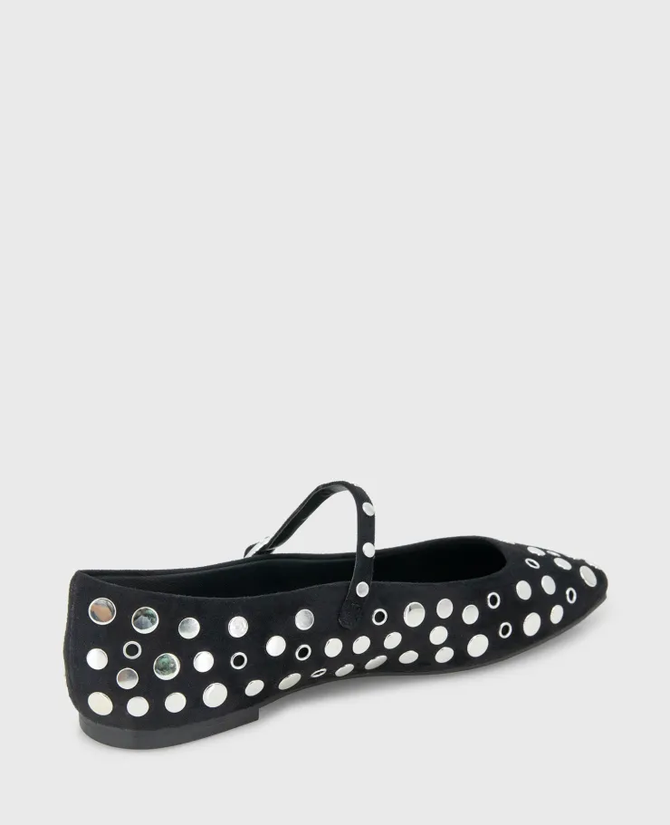 Jasper Suede Stud Ballet Flat>Kenneth Cole Online