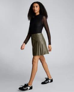 Jodie Mock Neck Mixed Media Dress><noscript><img width=
