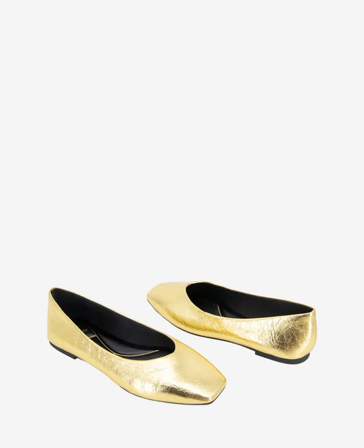 Johanna Metallic Leather Ballet Flat>Kenneth Cole Clearance