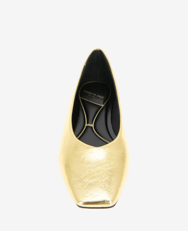 Johanna Metallic Leather Ballet Flat>Kenneth Cole Clearance