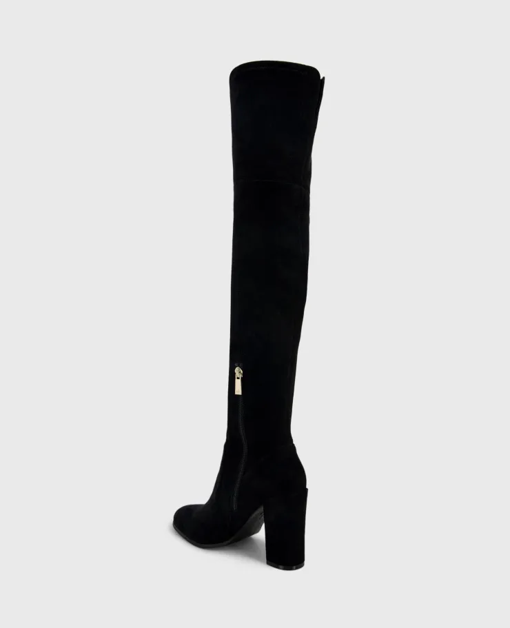 Josie Suede Tall Knee Heeled Boot>Kenneth Cole Clearance