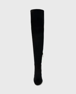 Josie Suede Tall Knee Heeled Boot><noscript><img width=