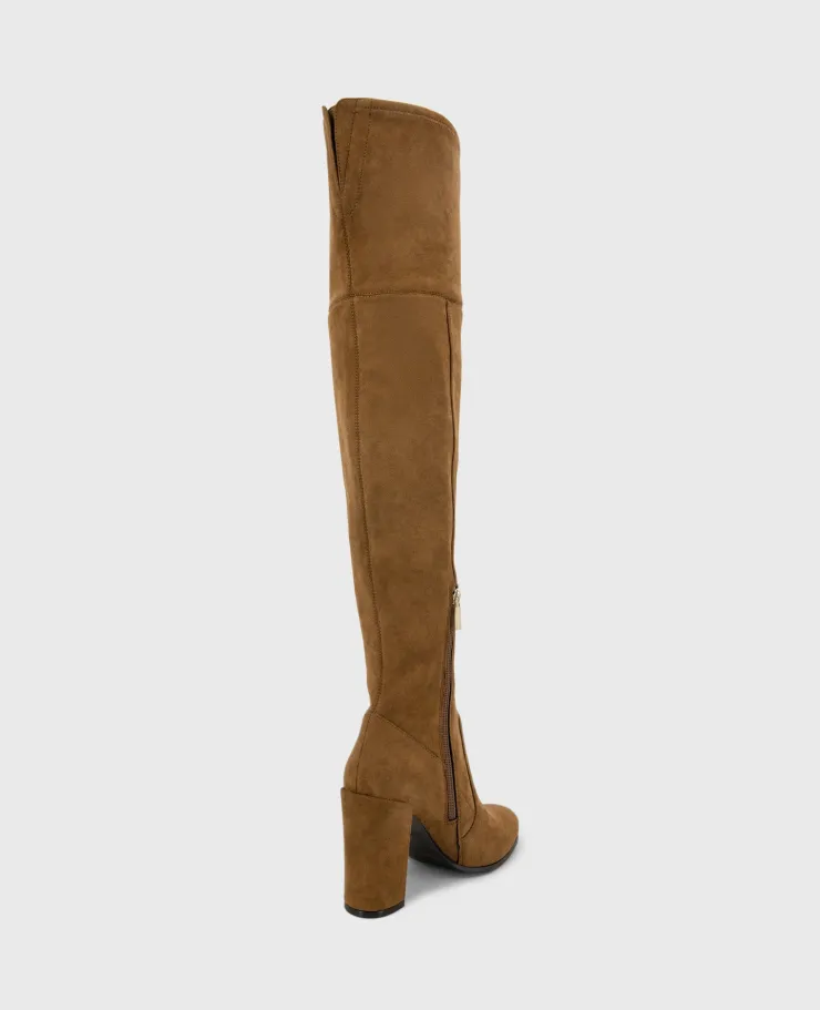 Josie Suede Tall Knee Heeled Boot>Kenneth Cole Hot