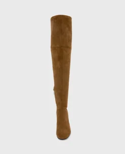 Josie Suede Tall Knee Heeled Boot><noscript><img width=