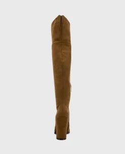 Josie Suede Tall Knee Heeled Boot><noscript><img width=