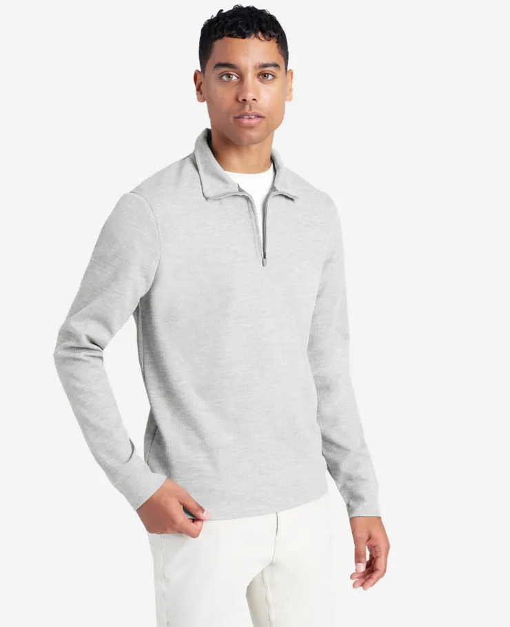 Sport Quarter-Zip Knit Pullover>Kenneth Cole Hot