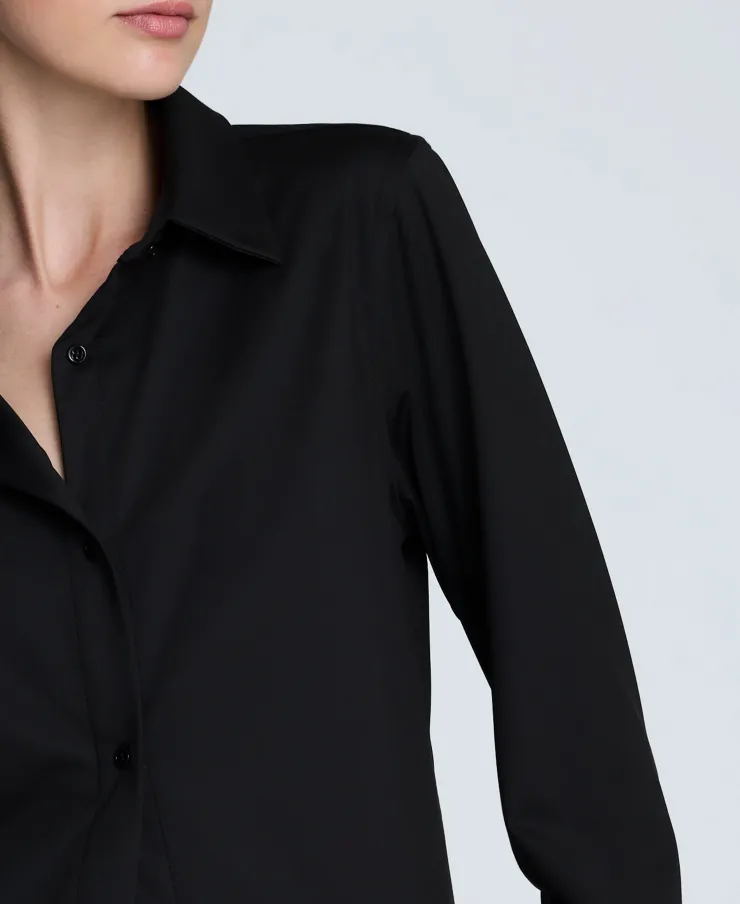 Knit Button Front Long Sleeve Shirt>Kenneth Cole New