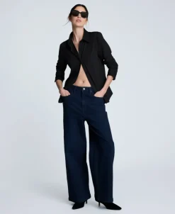 Knit Button Front Long Sleeve Shirt><noscript><img width=