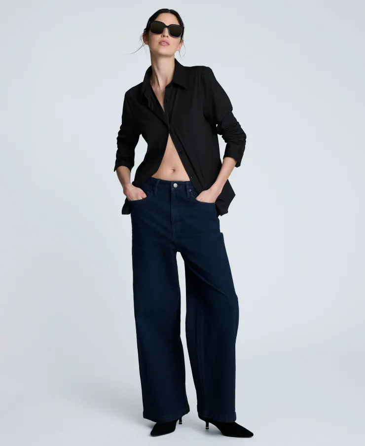 Knit Button Front Long Sleeve Shirt>Kenneth Cole New