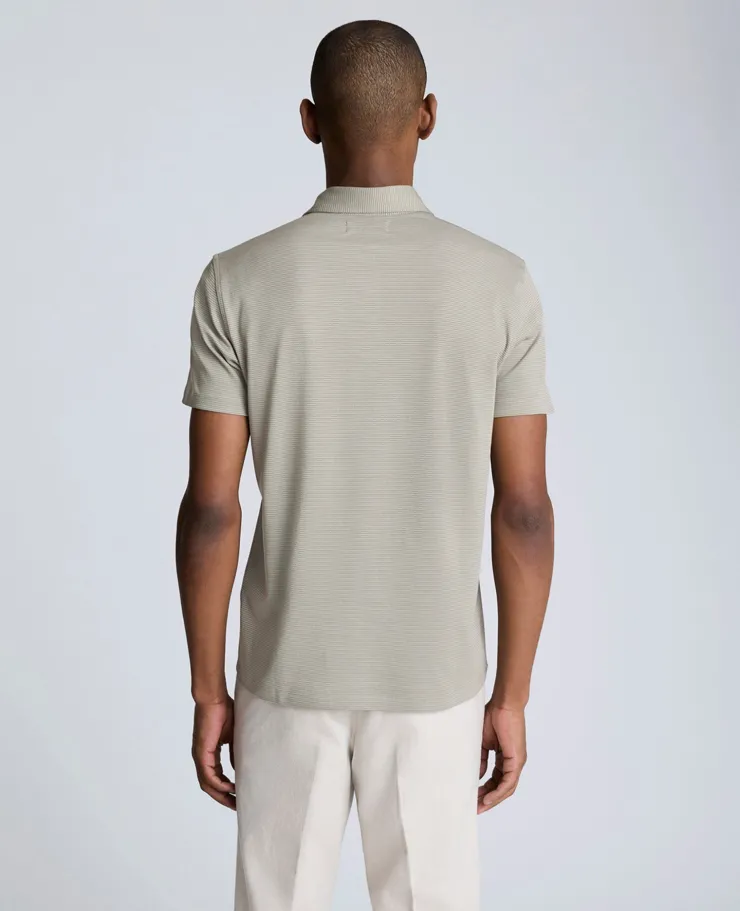 Knit Two-Toned Button Polo>Kenneth Cole Online