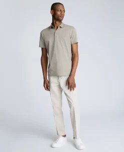 Knit Two-Toned Button Polo><noscript><img width=