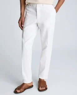 Linen Blend Slim Fit Flat Front Chino Pant>Kenneth Cole