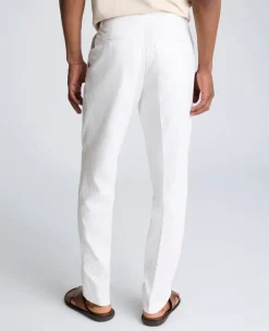 Linen Blend Slim Fit Flat Front Chino Pant><noscript><img width=