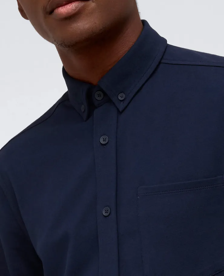 Long Sleeve Button Down Stretch Shirt with Pocket>Kenneth Cole Discount