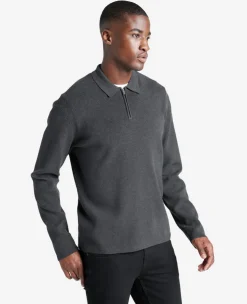 Long Sleeve Polo Sweater>Kenneth Cole Outlet